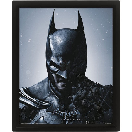 Batman Arkham Origins Framed 3D Effect plagát Pack Batman vs. Joker 26 x 20 cm (3)